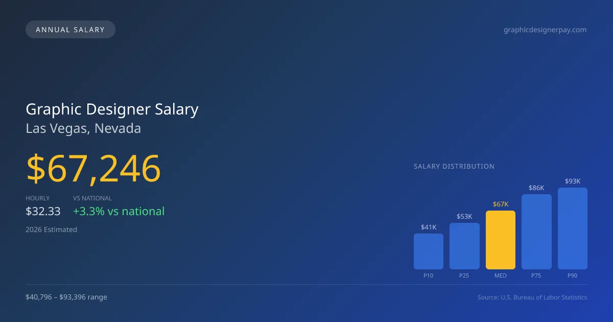 Graphic Designer Salary in Las Vegas, NV — 2026 est., based on 2025 BLS